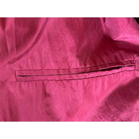 Vintage Anna and Frank 1980’s Silk Blazer Top Cranverry Red Size M Oversized EUC - Picture 8 of 16